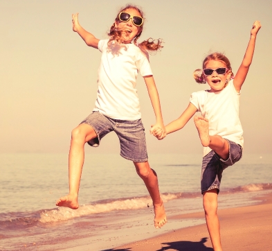 Babies on the beach
